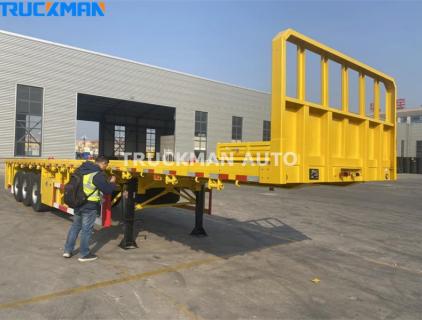 3-х осный 60-тонный контейнерный прицеп-платформа