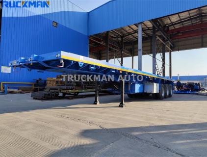 Полуприцеп с плоской платформой