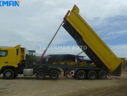  Sơ mi rơ moóc bán kết đổ