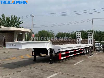 Semi-remorque surbaissée 4 essieux 80 tonnes