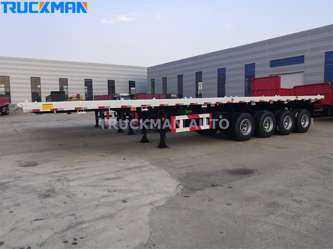 4-осные бортовые прицепы 4 axle flatbed trailer