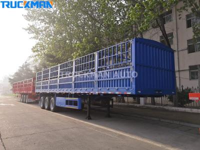 3 Axles 60 Ton Cargo Fence Semi Trailer