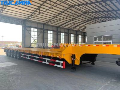 Treler Semi Flatbed Rendah 5 Baris 6 Gandar 100 Tan