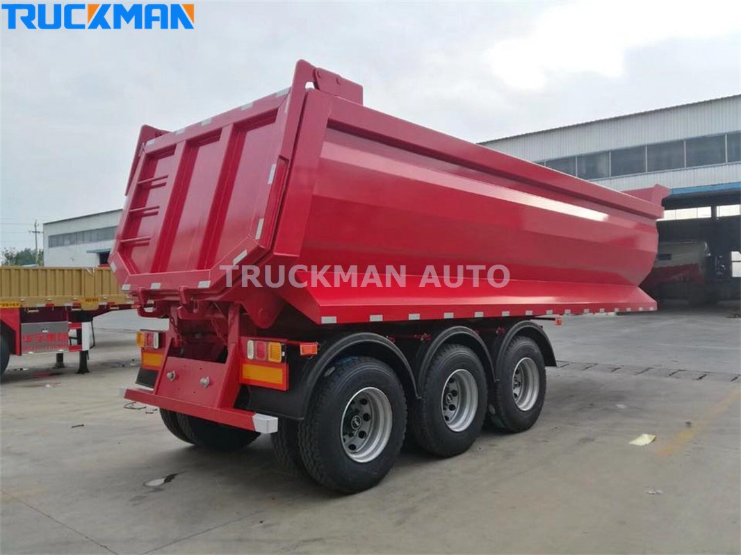 Reboque basculante 3 eixos 30m3 3 axle 30m3 dump trailer