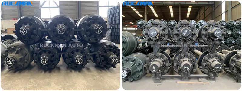 Eixo da marca ZY, FUWA e BPW ZY, FUWA and BPW Brand Axle